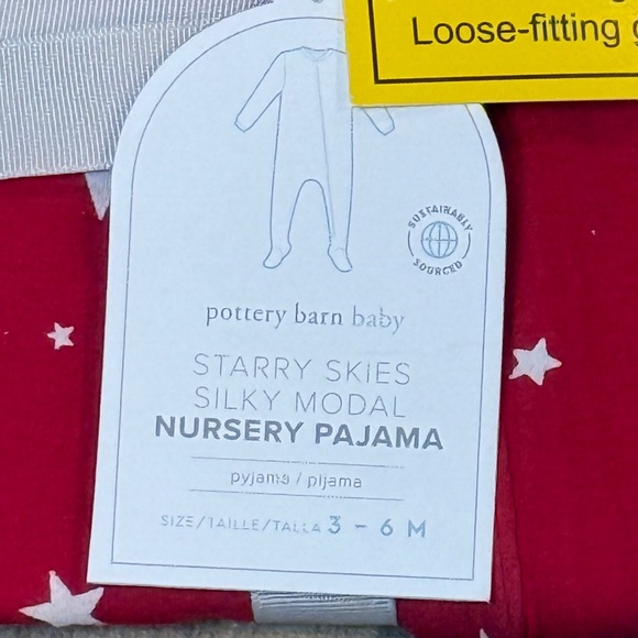 STARRY SKIES SILKY MODAL NURSERY PAJAMA - PBK - Picture 3 of 6
